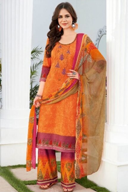 Latest Cream Jaipuri Cotton Palazzo Suit at Rs.1199/Piece in sawai-madhopur  offer by Kalakriti