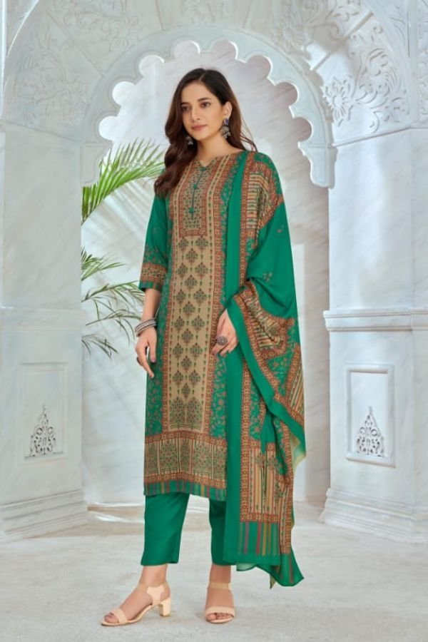 Alok Suits Nazakat Winter Special Pashmina Woolen Silk with Printed Dress  material collection at best Rate