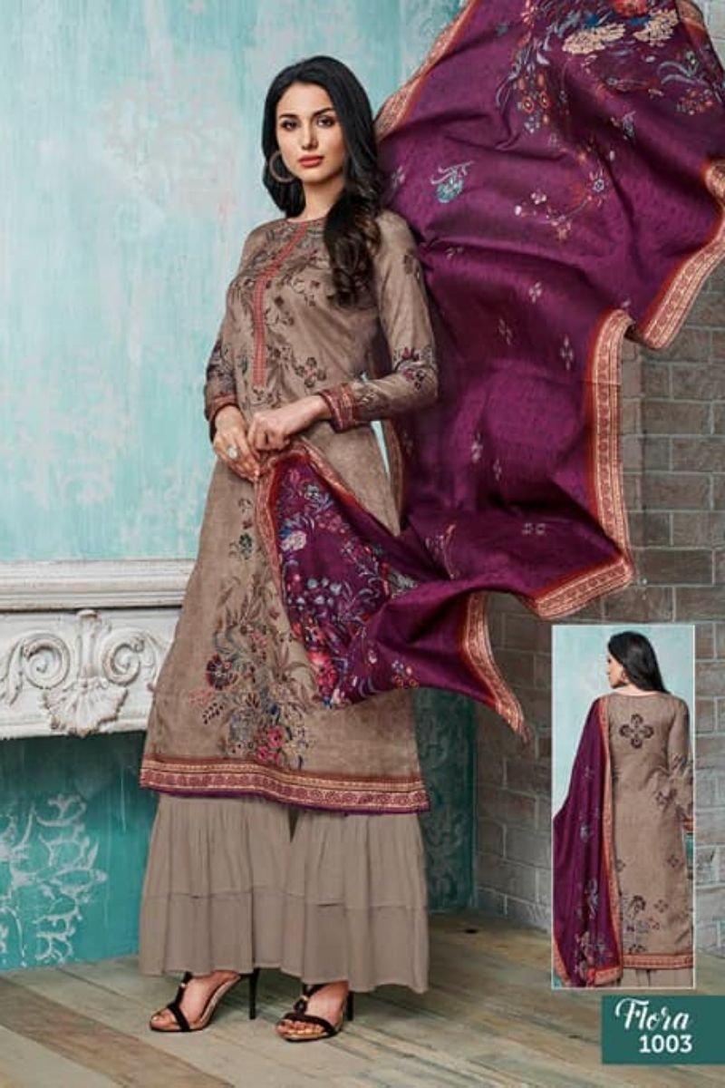 Kalakirti Safar Cambric Cotton With fancy Work Salwar Kameez Collection